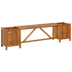 Hagebenk Med 2 Plantekasser 150X30X40 Cm Heltre Akasie