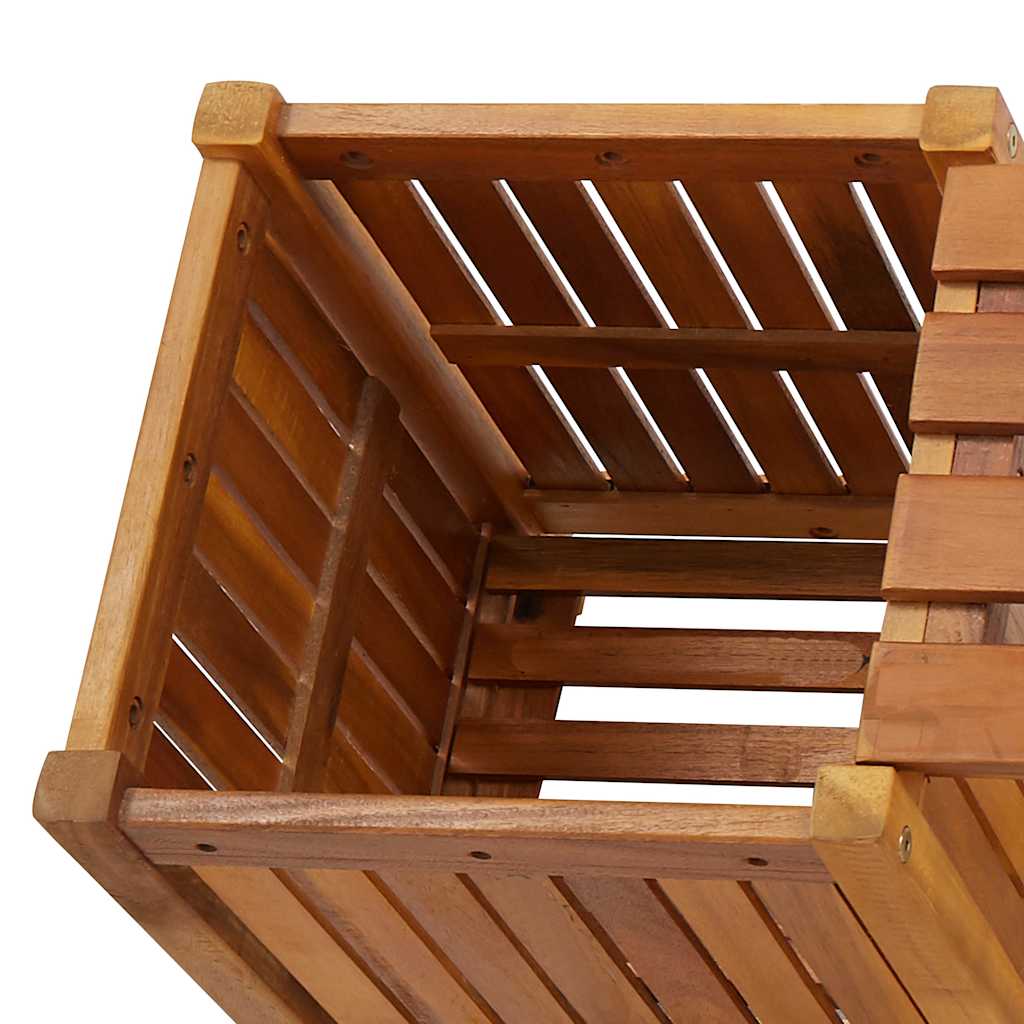 Hagebenk Med 2 Plantekasser 150X30X40 Cm Heltre Akasie