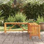 Hagehjørnebenk Med Plantekasse 117X117X40 Cm Heltre Akasie