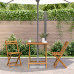 Sammenleggbart Hagebord 70X70X75 Cm Heltre Akasie