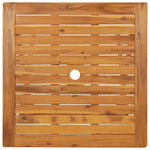 Sammenleggbart Hagebord 70X70X75 Cm Heltre Akasie