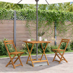 Sammenleggbart Hagebord 70X70X75 Cm Heltre Akasie