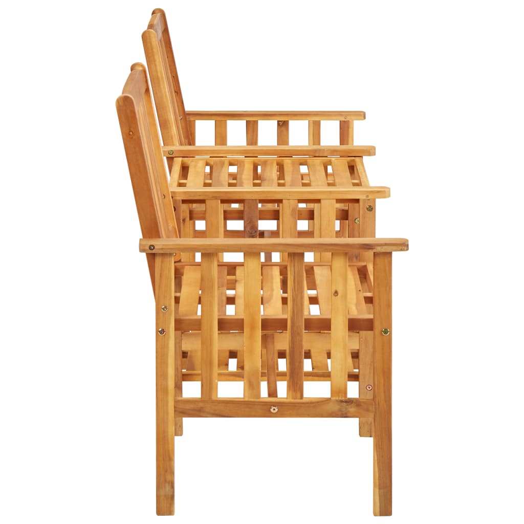 Hagestoler Med Tebord 159X61X92 Cm Heltre Akasie