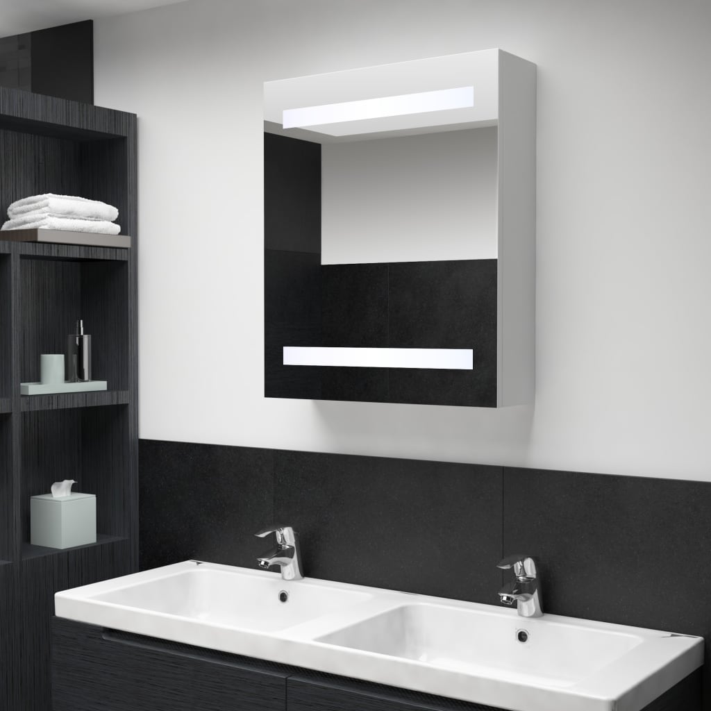 Led-Speilskap Til Bad 50X13,5X60 Cm