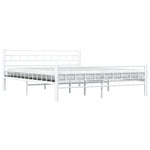 Sengeramme Hvit Metall 160X200 Cm