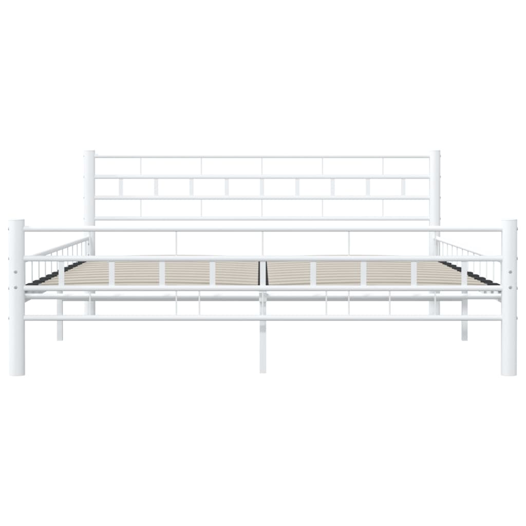 Sengeramme Hvit Metall 160X200 Cm