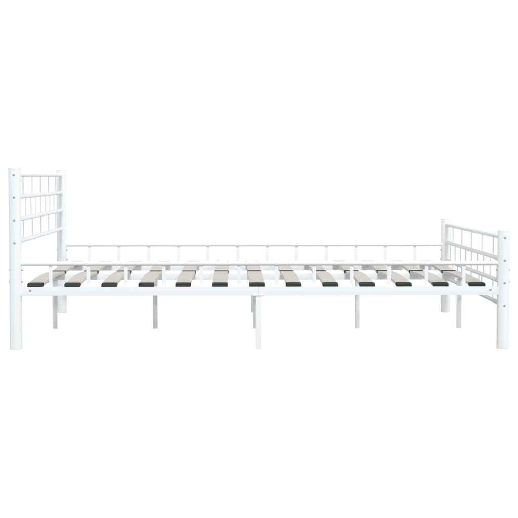 Sengeramme Hvit Metall 160X200 Cm