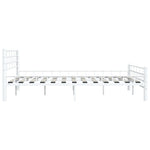 Sengeramme Hvit Metall 160X200 Cm