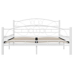 Sengeramme Hvit Metall 140X200 Cm