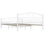 Sengeramme Hvit Metall 140X200 Cm