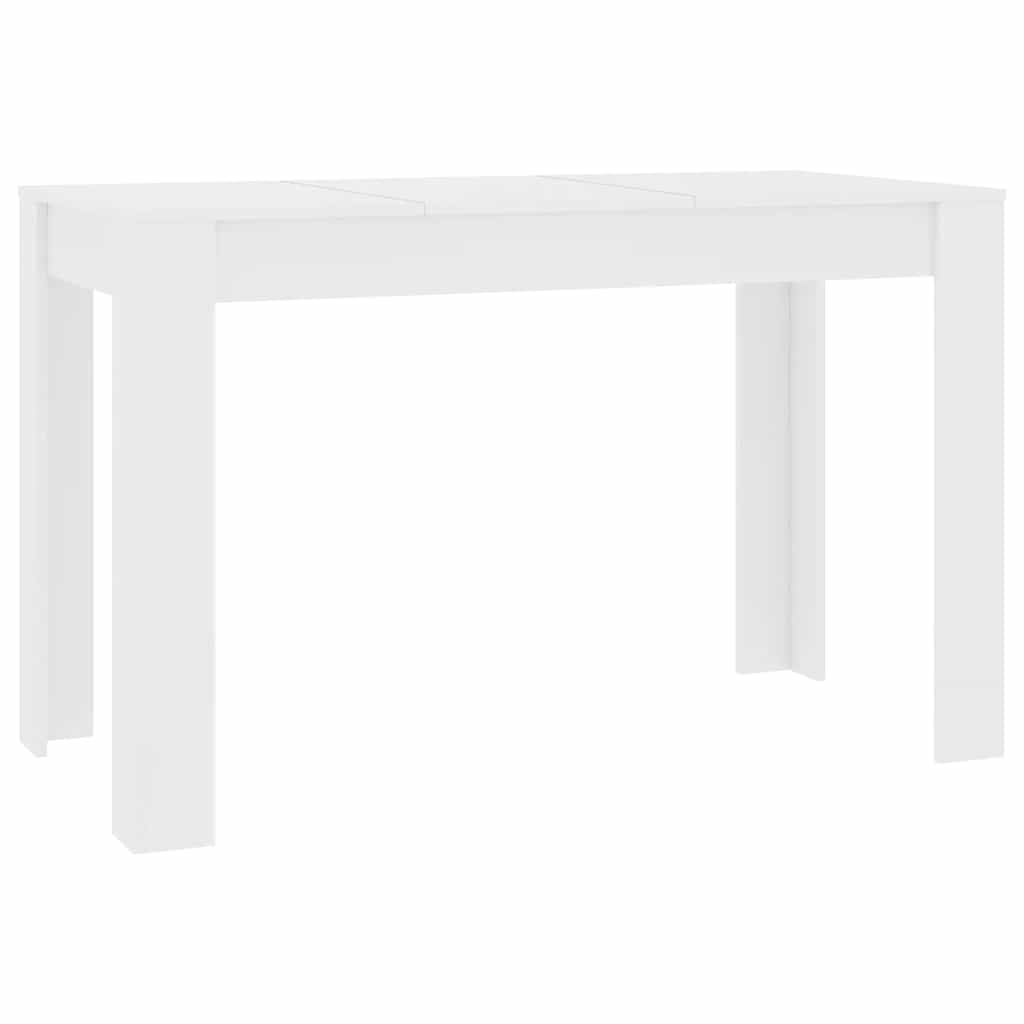 Spisebord Hvit 120X60X76 Cm Konstruert Tre