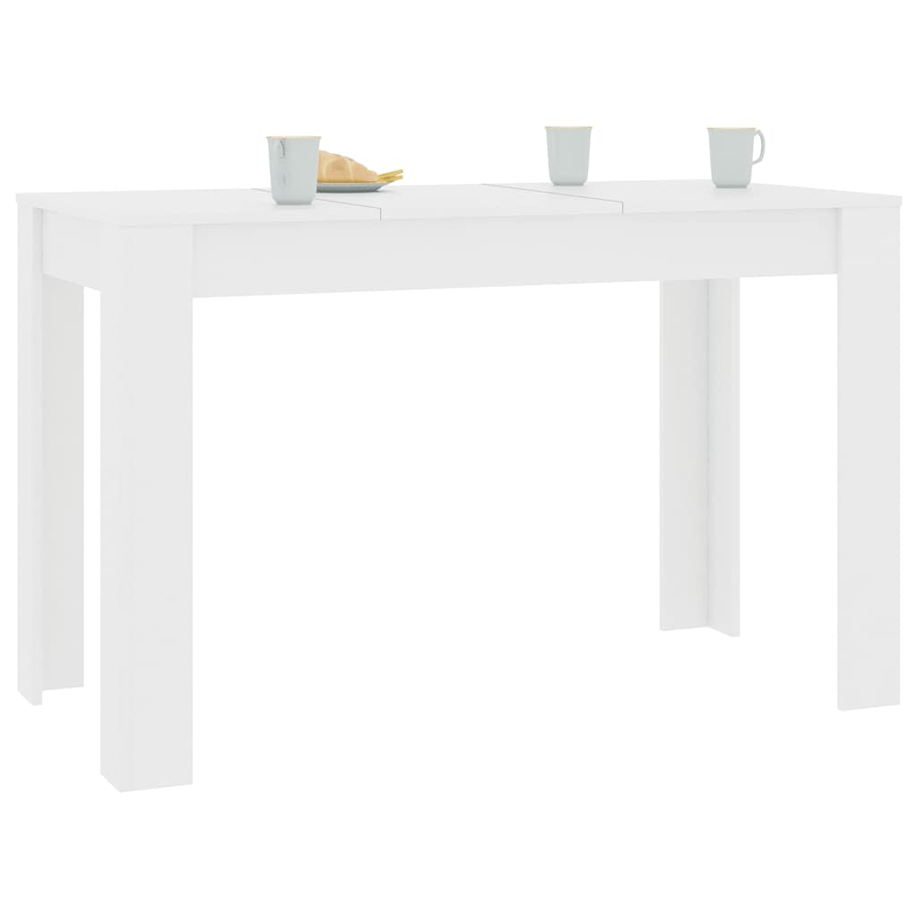 Spisebord Hvit 120X60X76 Cm Konstruert Tre