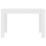Spisebord Hvit 120X60X76 Cm Konstruert Tre