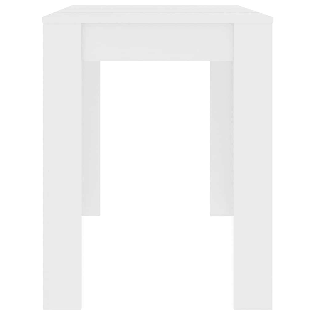 Spisebord Hvit 120X60X76 Cm Konstruert Tre