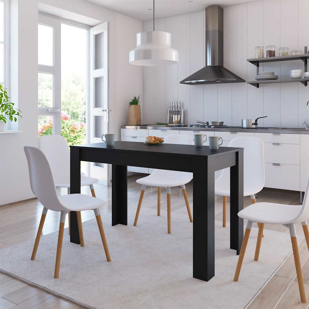 Spisebord Svart 120X60X76 Cm Konstruert Tre