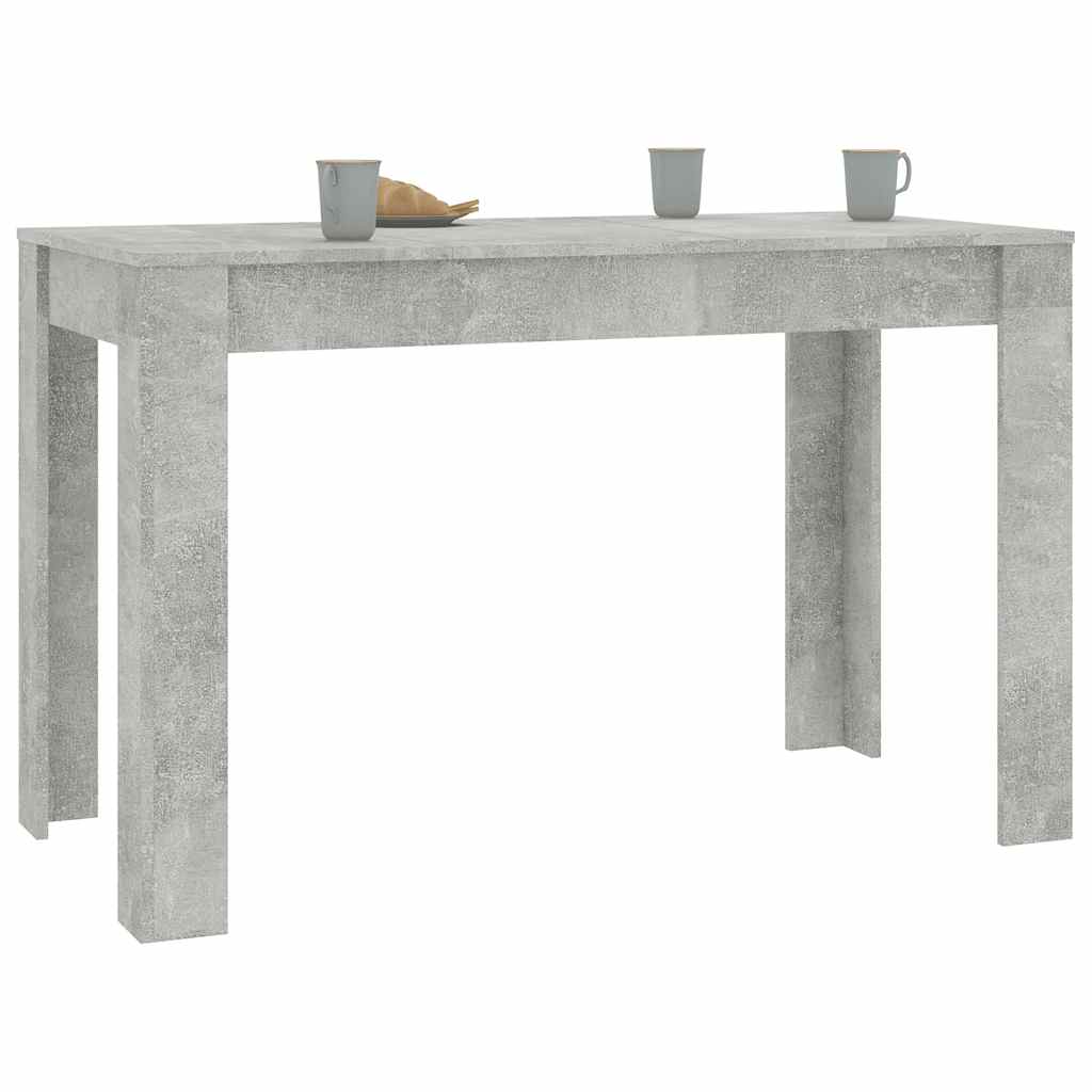 Spisebord Betonggrå 120X60X76 Cm Konstruert Tre