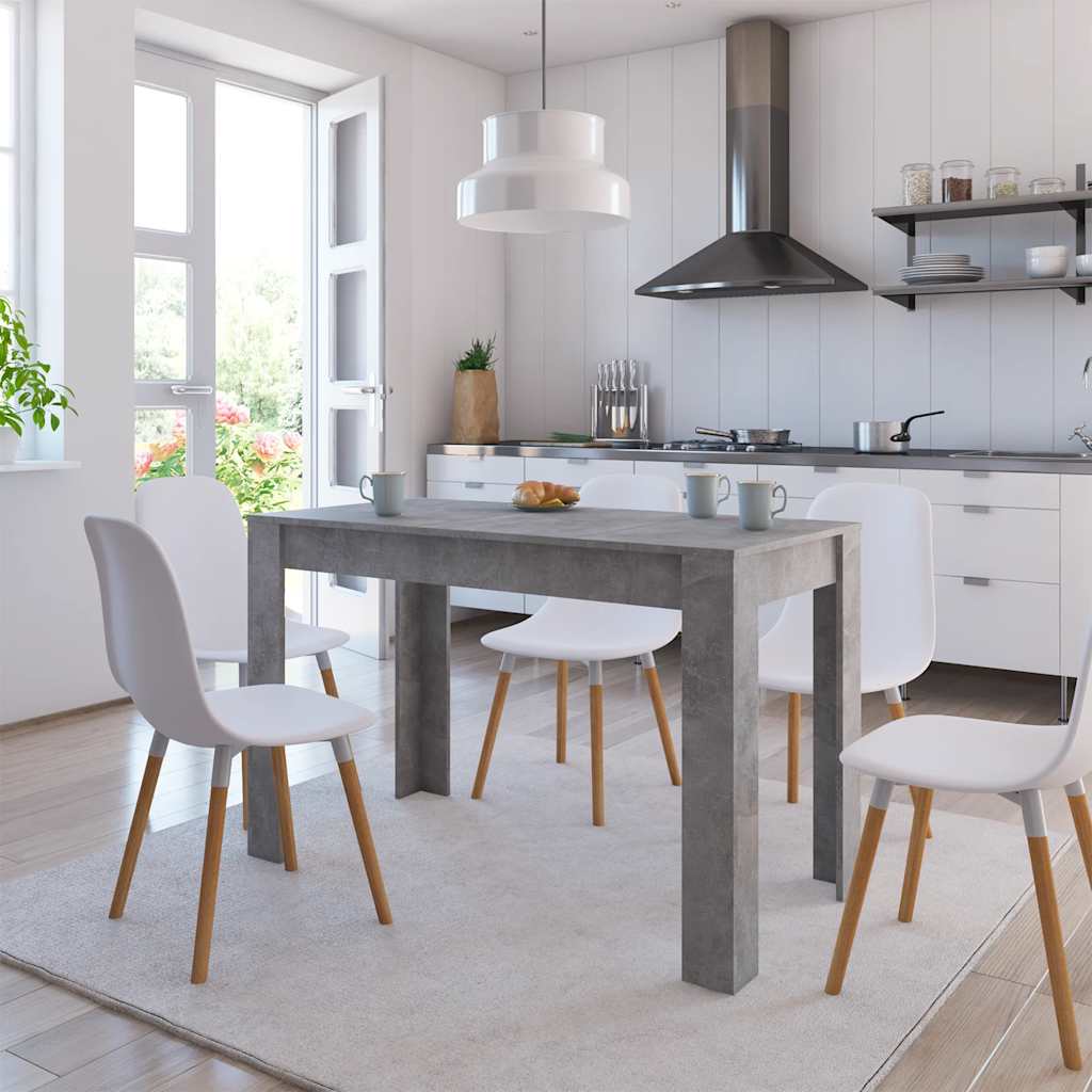 Spisebord Betonggrå 120X60X76 Cm Konstruert Tre
