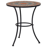 Mosaikkbistrobord Oransje/Grå 60 Cm Keramikk