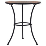 Mosaikkbistrobord Oransje/Grå 60 Cm Keramikk