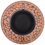 Bålfat Med Mosaikkmønster Terrakotta 68 Cm Keramikk