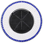 Bålfatbord Mosaikk Blå Og Hvit 68 Cm Keramikk