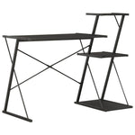 Skrivebord Med Hylle Svart 116X50X93 Cm