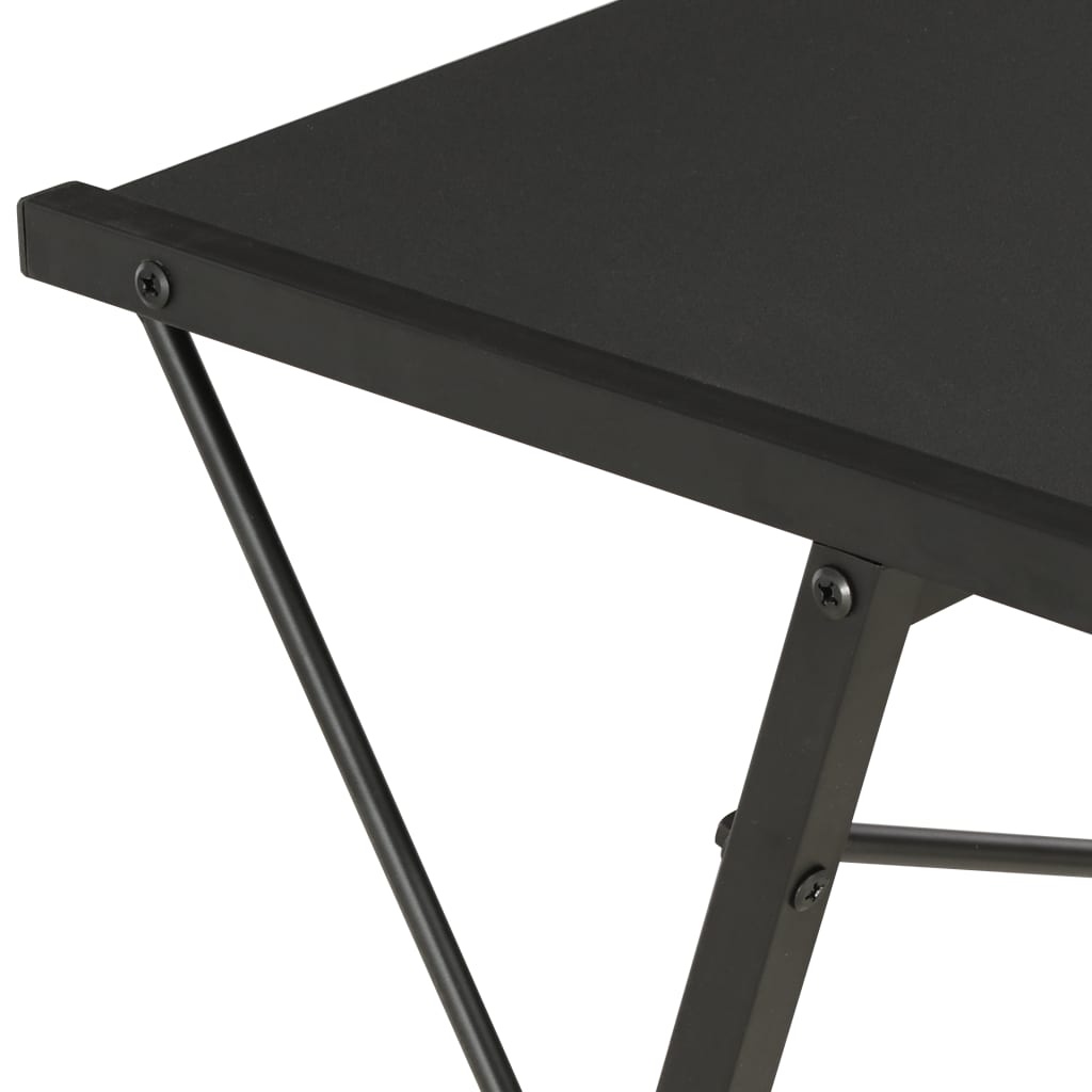 Skrivebord Med Hylle Svart 116X50X93 Cm