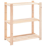 Oppbevaringshylle 3 Etasjer 80X38X90 Cm Heltre Furu 150 Kg