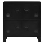 Industriell Oppbevaringskiste Svart 75X40X80 Cm Stål