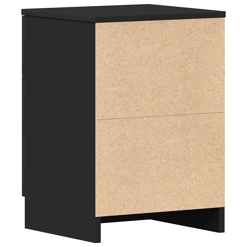 Nattbord Svart 38X35X56 Cm Konstruert Tre