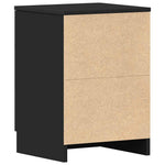 Nattbord 2 Stk Hvit 38X35X56 Cm Konstruert Tre
