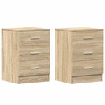 Nattbord 2 Stk Sonoma Eik 38X35X56 Cm Konstruert Tre