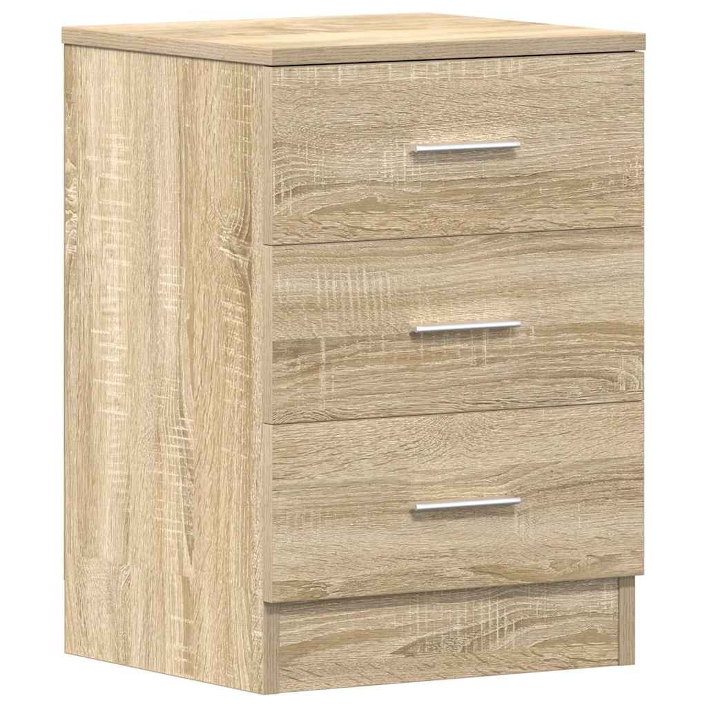 Nattbord 2 Stk Sonoma Eik 38X35X56 Cm Konstruert Tre