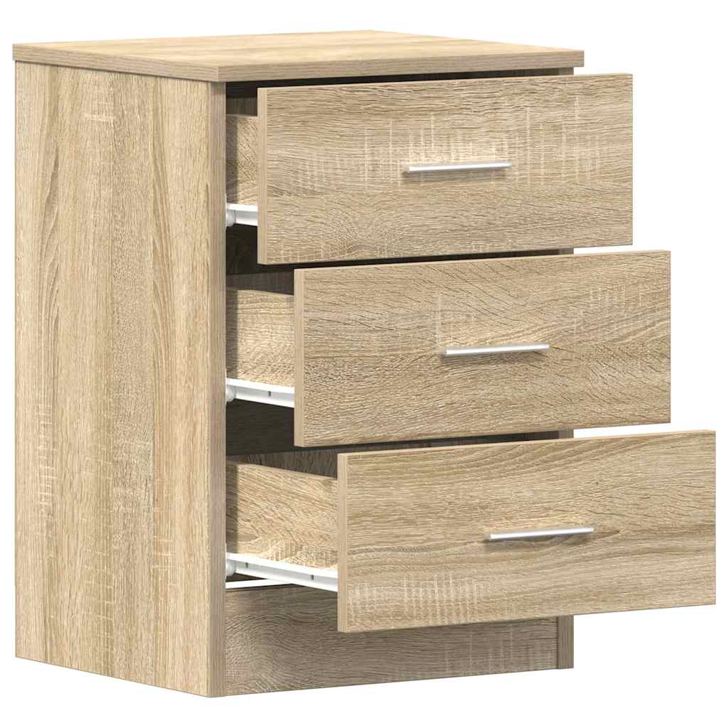 Nattbord 2 Stk Sonoma Eik 38X35X56 Cm Konstruert Tre