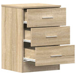 Nattbord 2 Stk Sonoma Eik 38X35X56 Cm Konstruert Tre