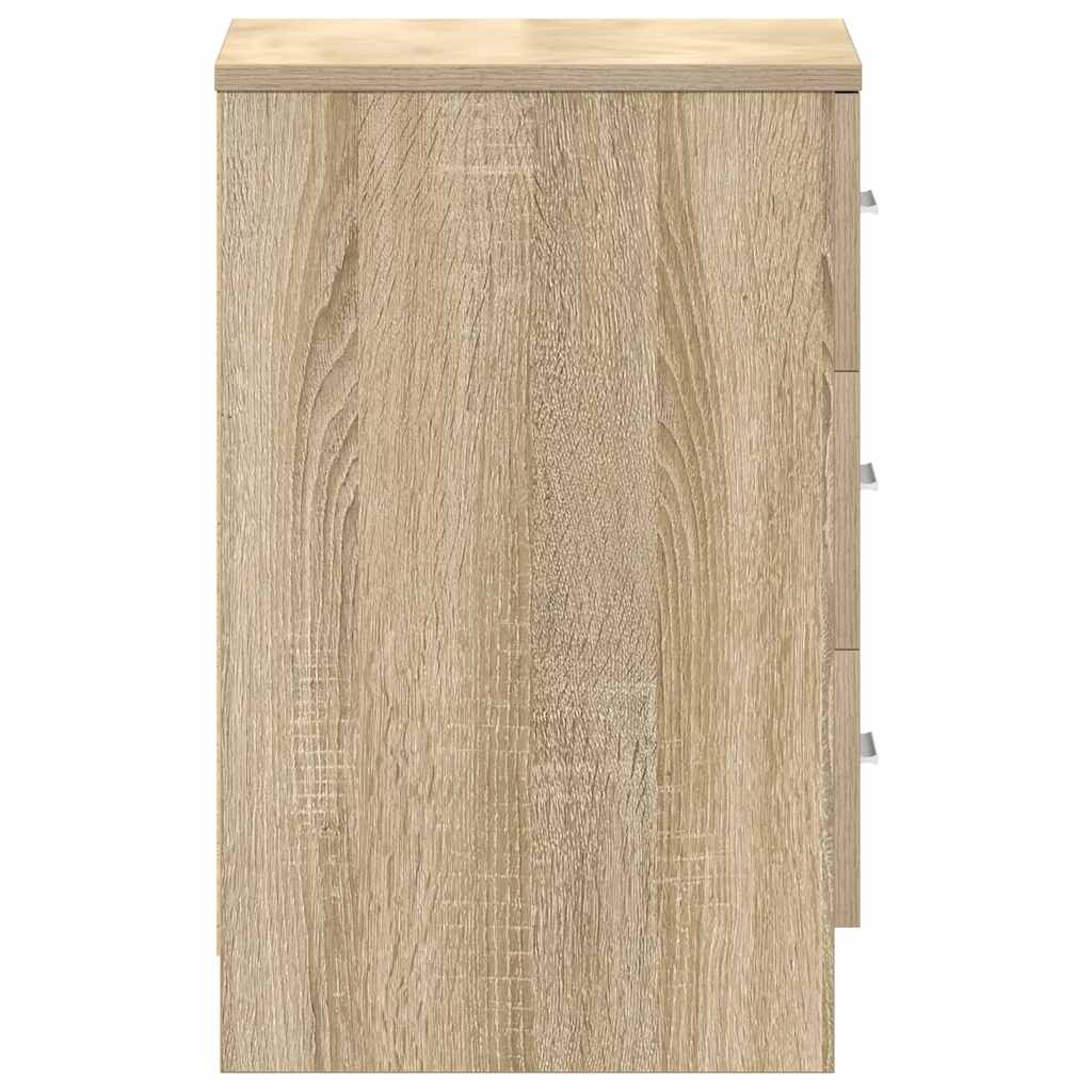 Nattbord 2 Stk Sonoma Eik 38X35X56 Cm Konstruert Tre