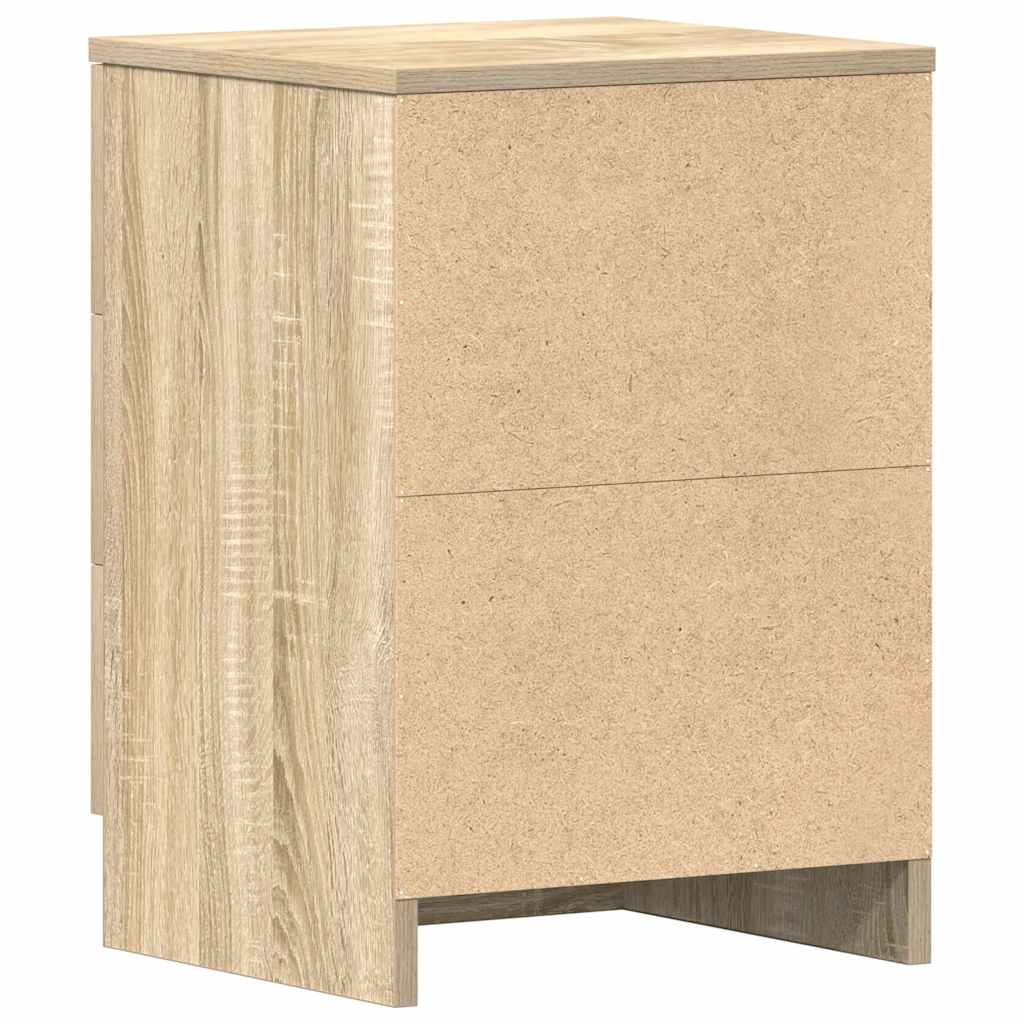 Nattbord 2 Stk Sonoma Eik 38X35X56 Cm Konstruert Tre
