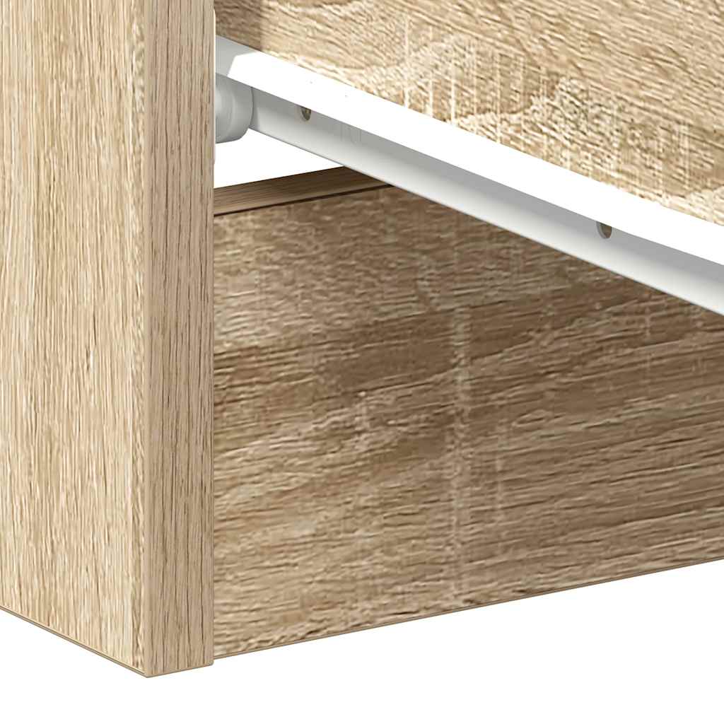 Nattbord 2 Stk Sonoma Eik 38X35X56 Cm Konstruert Tre