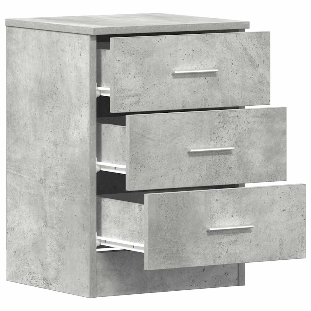 Nattbord Betonggrå 38X35X56 Cm Konstruert Tre