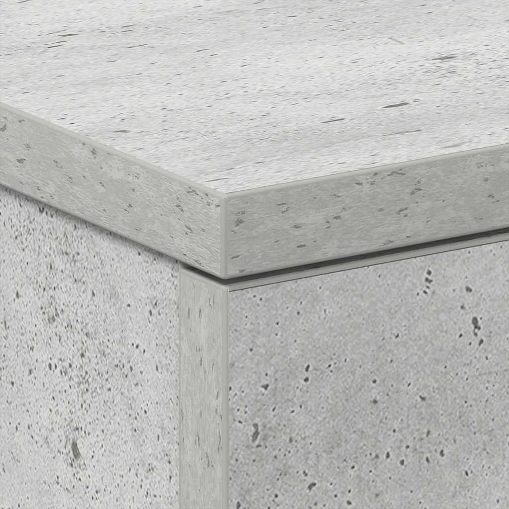 Nattbord Betonggrå 38X35X56 Cm Konstruert Tre