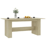 Spisebord Sonoma Eik 180X90X76 Cm Konstruert Tre