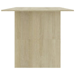 Spisebord Sonoma Eik 180X90X76 Cm Konstruert Tre