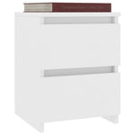 Nattbord 2 Stk Hvit 30X30X40 Cm Konstruert Tre