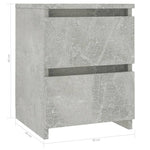 Nattbord Betong 30X30X40 Cm Konstruert Tre