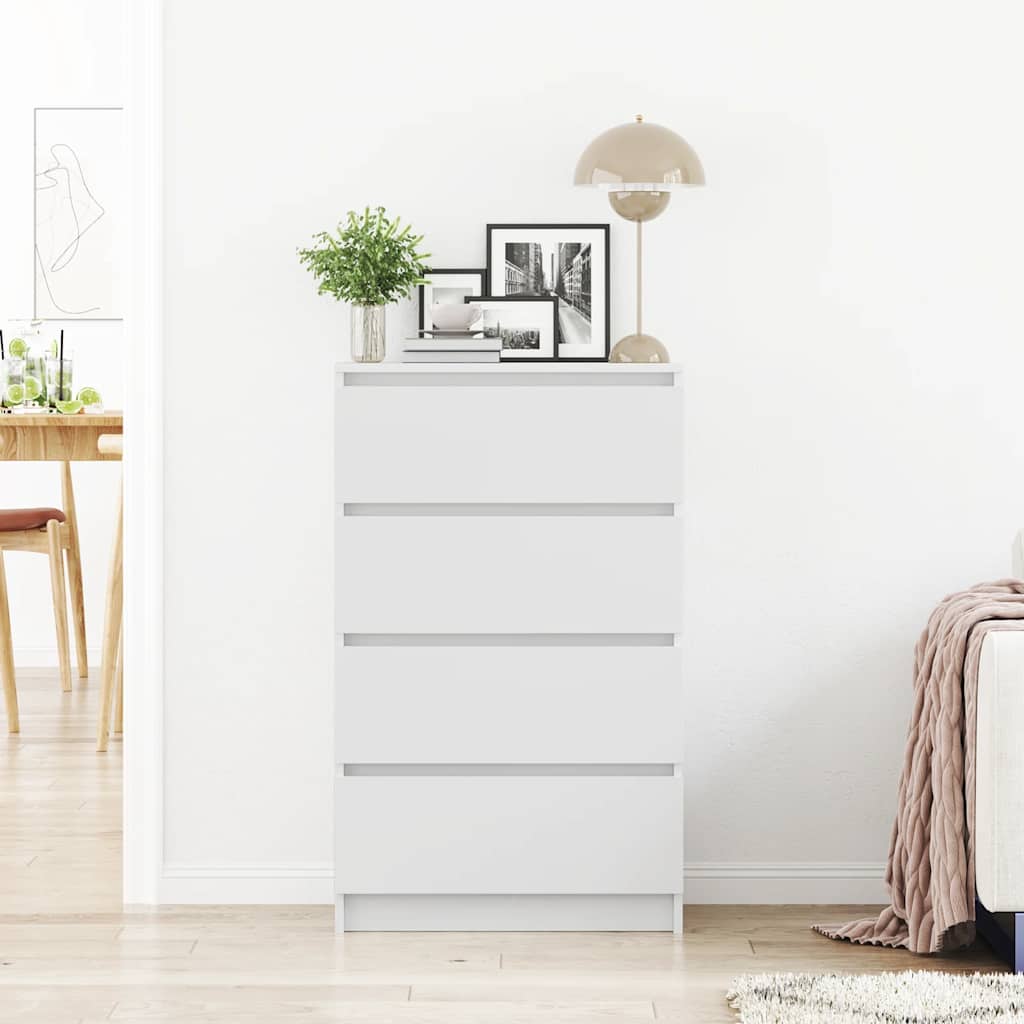 Skjenk Hvit 60X35X98,5 Cm Konstruert Tre