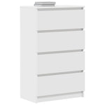 Skjenk Hvit 60X35X98,5 Cm Konstruert Tre