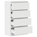 Skjenk Hvit 60X35X98,5 Cm Konstruert Tre