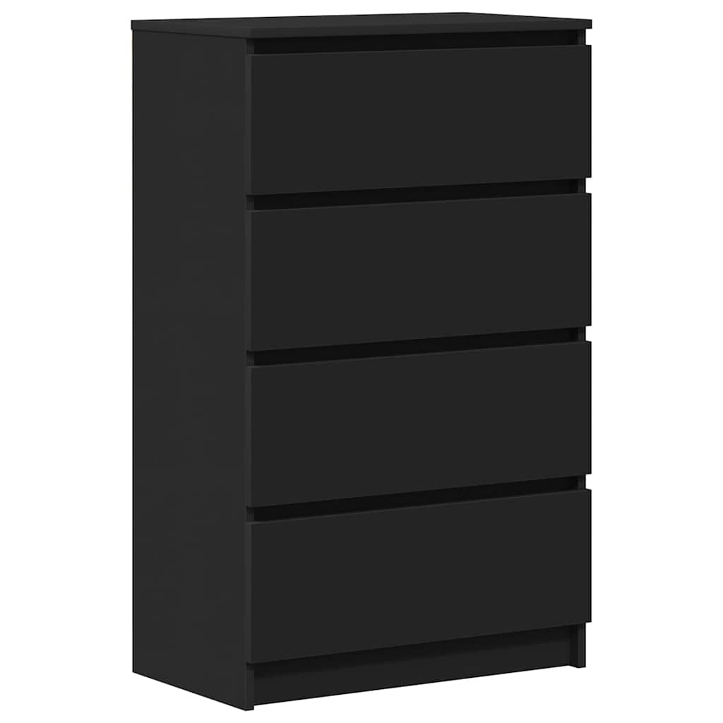 Skjenk Svart 60X35X98,5 Cm Konstruert Tre