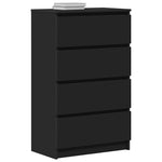 Skjenk Svart 60X35X98,5 Cm Konstruert Tre