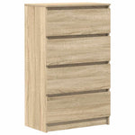 Skjenk Sonoma Eik 60X35X98,5 Cm Konstruert Tre